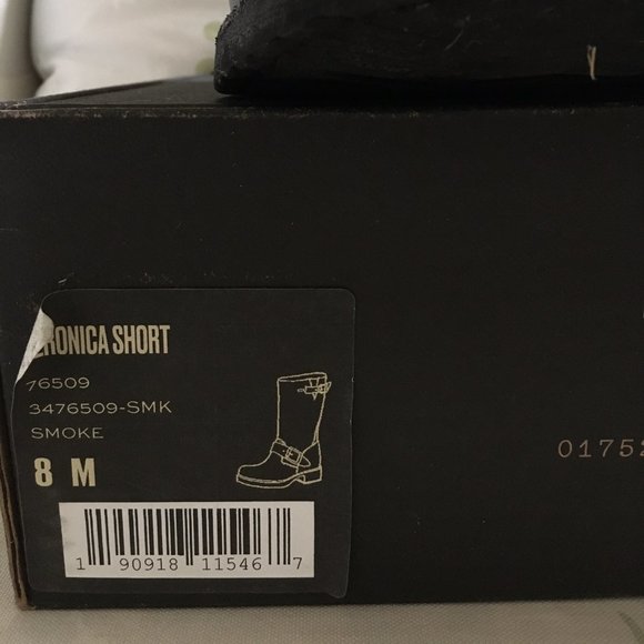 Frye Veronica Slouchy Leather Boots Size 8 - Smoke - Picture 7 of 8